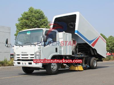 Isuzu NPR street sweeper vehicle