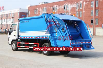 Customized ISUZU NKR rear loading garbage truck