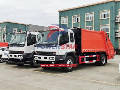 Yemen 10m3 Compression Refuse Collector Isuzu FVR truck chassis