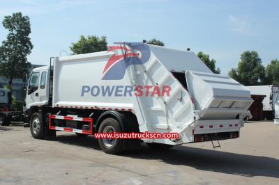 Official Isuzu FVR Hydraulic Refuse Compactor truck for sale