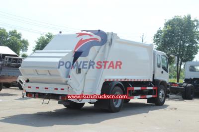 Official Isuzu FVR Hydraulic Refuse Compactor truck for sale