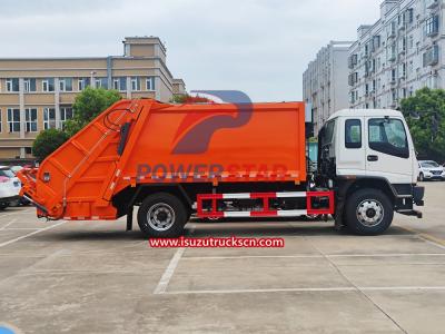 Yemen 10m3 Compression Refuse Collector Isuzu FVR truck chassis