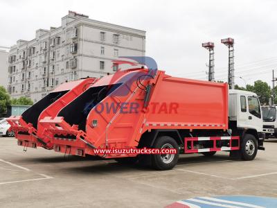 Yemen 10m3 Compression Refuse Collector Isuzu FVR truck chassis