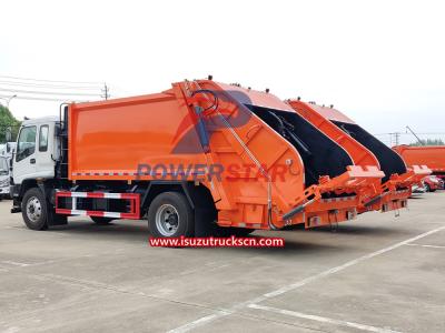 Yemen 10m3 Compression Refuse Collector Isuzu FVR truck chassis