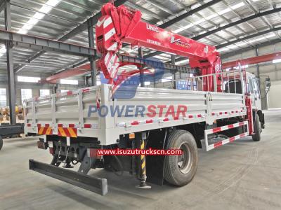 FTR ISUZU Flatbed Truck Mounted UNIC V1200 Cranes