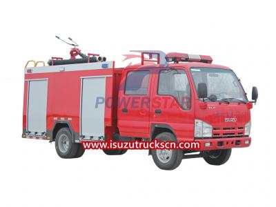 Isuzu mini 3cbm fire water foam tender trucks for sale