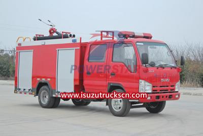 Isuzu mini 3cbm fire water foam tender trucks for sale