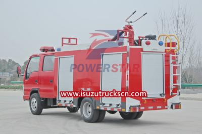 Isuzu mini 3cbm fire water foam tender trucks for sale