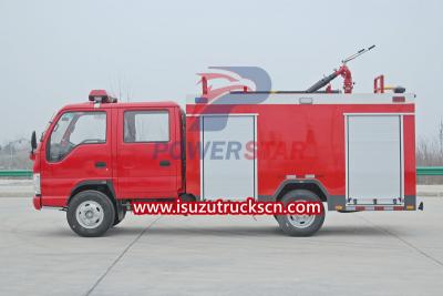 Isuzu mini 3cbm fire water foam tender trucks for sale