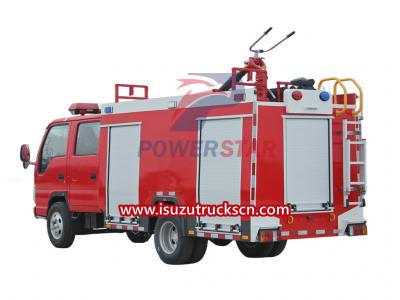 Isuzu mini 3cbm fire water foam tender trucks for sale