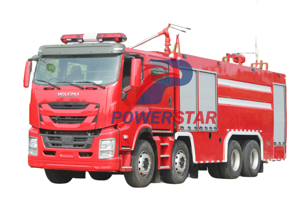 Isuzu Giga Cab chassis Dry Powder Fire Fighting Trucks (