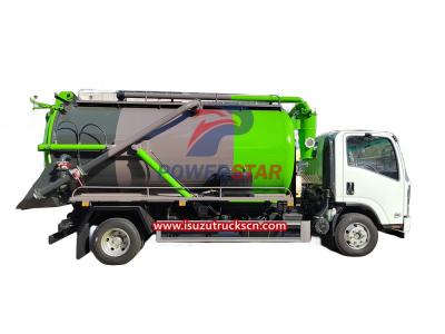 Sierra Leone Isuzu NPR chassis Sewage tanker with Jurop Moro Vacuum Pump