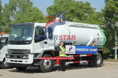 Isuzu FTR Septic tank truck with jurop pn106d for Algeria