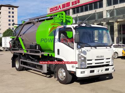 Sierra Leone Isuzu NPR chassis Sewage tanker with Jurop Moro Vacuum Pump