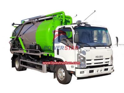 Sierra Leone Isuzu NPR chassis Sewage tanker with Jurop Moro Vacuum Pump