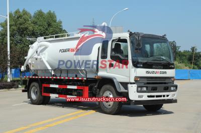 Isuzu FTR Septic tank truck with jurop pn106d for Algeria
