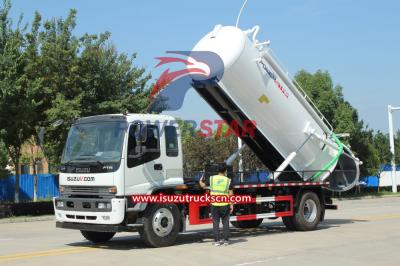 Isuzu FTR Septic tank truck with jurop pn106d for Algeria