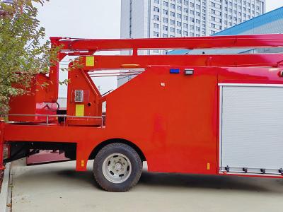 Isuzu NPR fire tender mounted 16m aerial platform bucket truck
