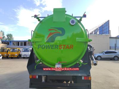 Sierra Leone Isuzu NPR chassis Sewage tanker with Jurop Moro Vacuum Pump