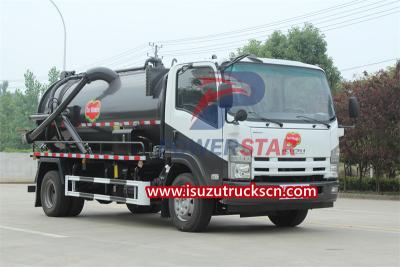 ISUZU NPR sewage tank truck