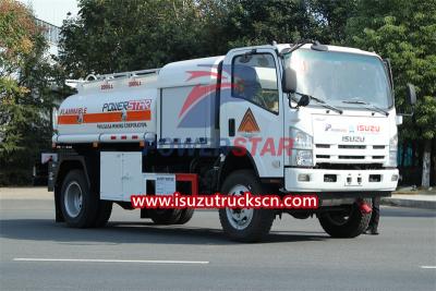 ISUZU NPR 190HP 4x4 4WD military offroad fuel bowser