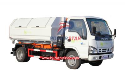 4*2 Japan brand Isuzu hook lift garbage truck for sale
