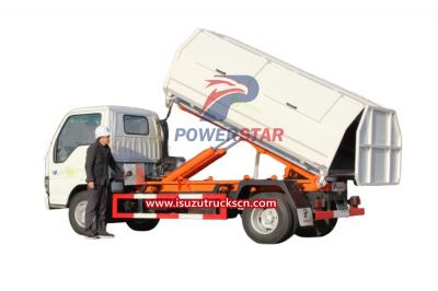 4*2 Japan brand Isuzu hook lift garbage truck for sale