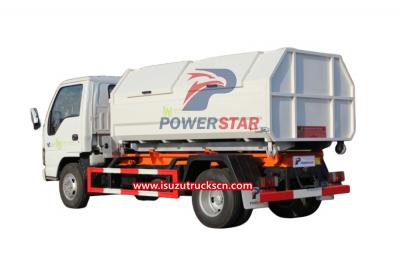 4*2 Japan brand Isuzu hook lift garbage truck for sale