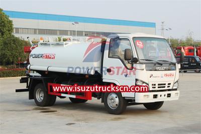 Isuzu water bowser drinking water tank truck for sale