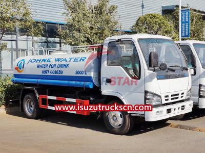 Isuzu drinking water bowser trucks for hire near me
