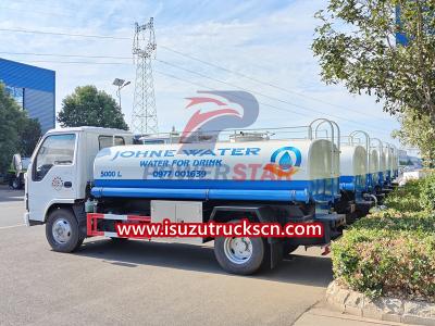 Isuzu drinking water bowser trucks for hire near me