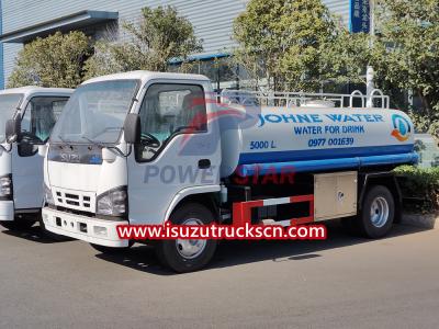 Isuzu drinking water bowser trucks for hire near me