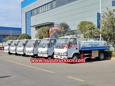 Isuzu drinking water bowser trucks for hire near me
