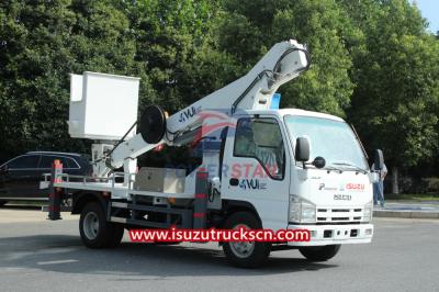 Isuzu chassis Telescopic Boom Bucket Truck