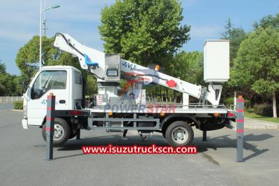 Isuzu chassis Telescopic Boom Bucket Truck