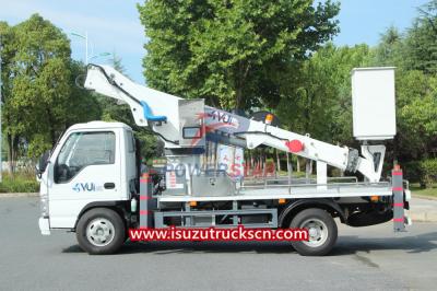 Isuzu chassis Telescopic Boom Bucket Truck