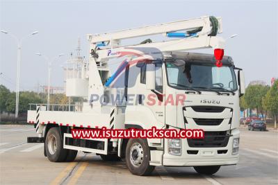 Isuzu GIGA 20m Articulating platform truck export Philippines
