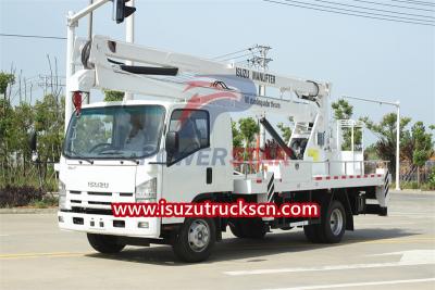 Isuzu NPR ELF 18m Articulated Boom Aerial Work truck