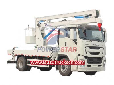 Isuzu GIGA 20m Articulating platform truck export Philippines