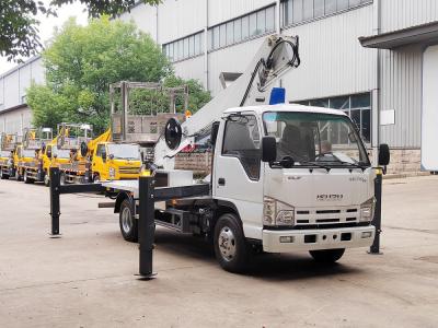 Isuzu chassis brand 20m 22m 24m Telescopic Boom Platform Truck Aerial Bucket Truck