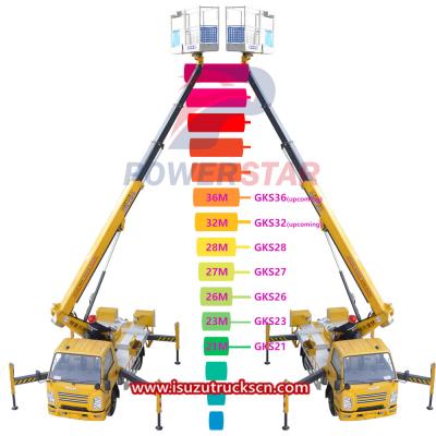 Factory Isuzu Bucket Man Lift Aerial Platform Truck