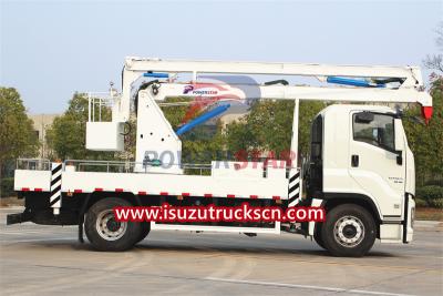 Isuzu GIGA 20m Articulating platform truck export Philippines