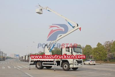 Isuzu GIGA 20m Articulating platform truck export Philippines