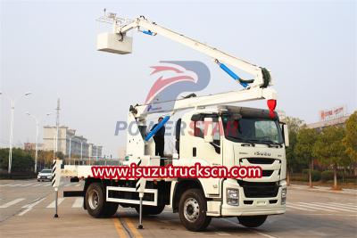 Isuzu GIGA 20m Articulating platform truck export Philippines
