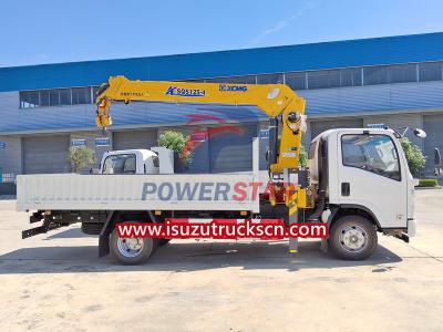 Isuzu NPR ELF 700P 5tons telescopic loader crane truck