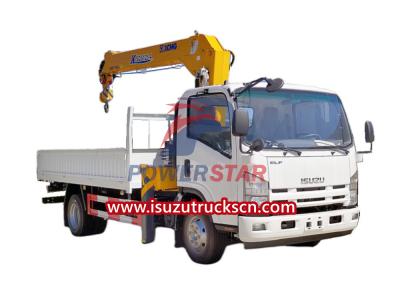 Isuzu NPR ELF 700P 5tons telescopic loader crane truck