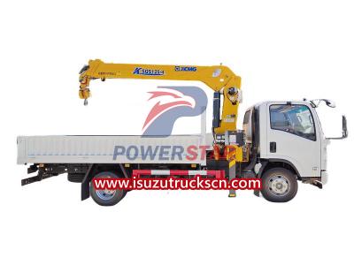 Isuzu NPR ELF 700P 5tons telescopic loader crane truck