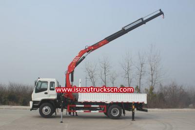 Isuzu self loader palfinger crane boom truck