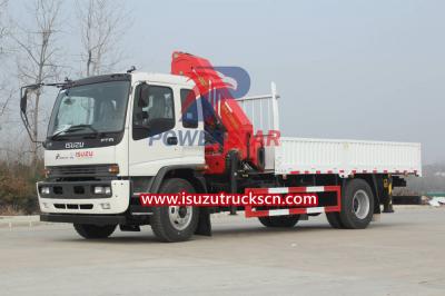 Isuzu self loader palfinger crane boom truck