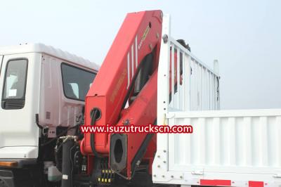 Isuzu self loader palfinger crane boom truck